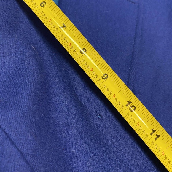 VTG Pendleton Womens Size 12 Pure Wool Lined Career Blue Blazer USA Made 3button - Picture 11 of 12